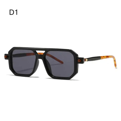 Double Bridge Leopard Sunglasses