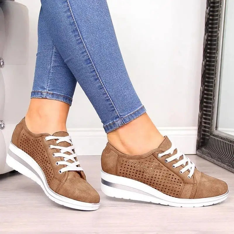 Breathable Platform Sneakers