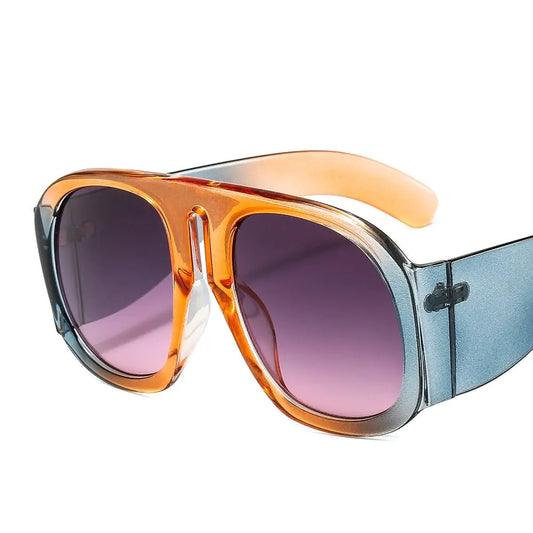 Round Thick Frame Jag Sunglasses