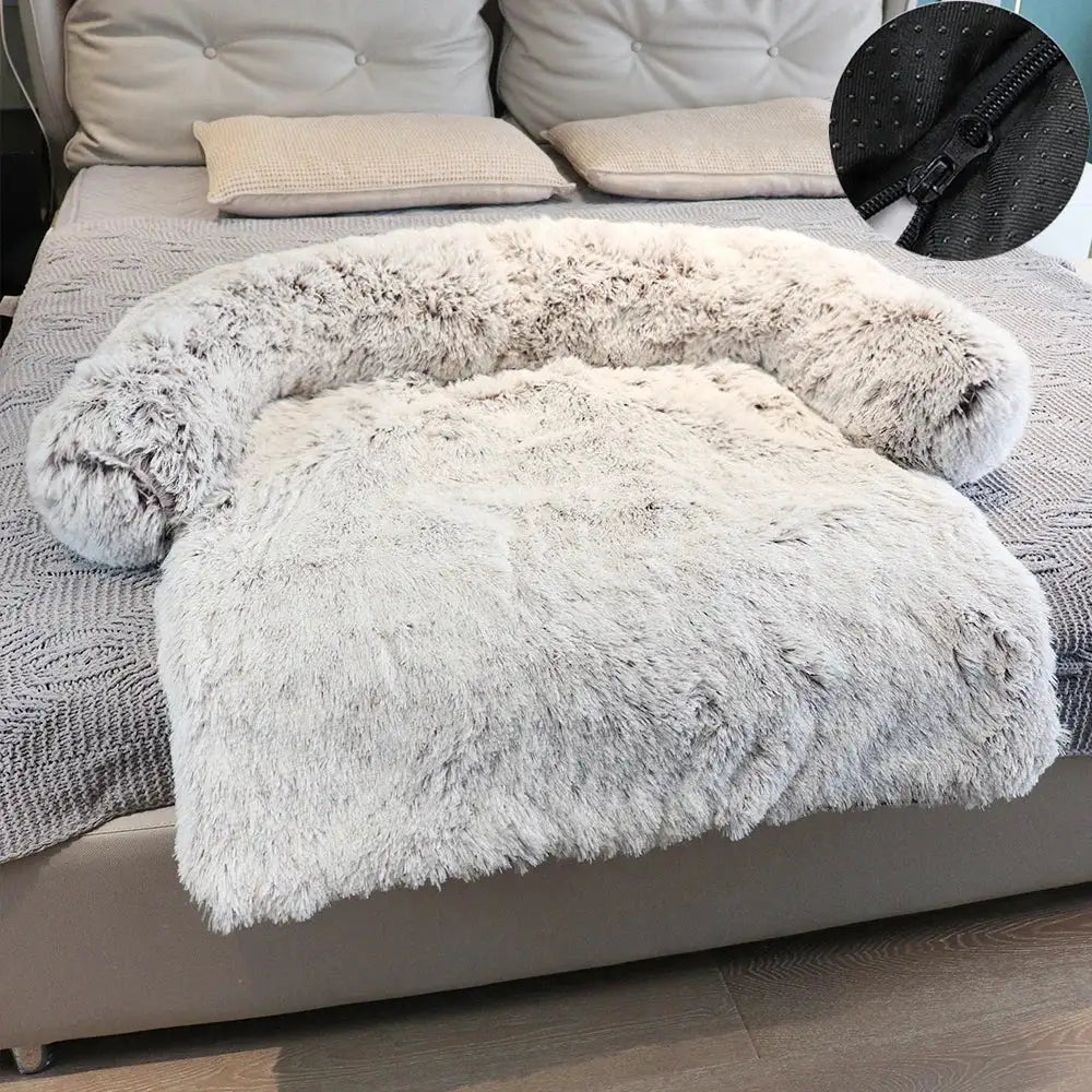 Washable Plush Dog Bed Sofa