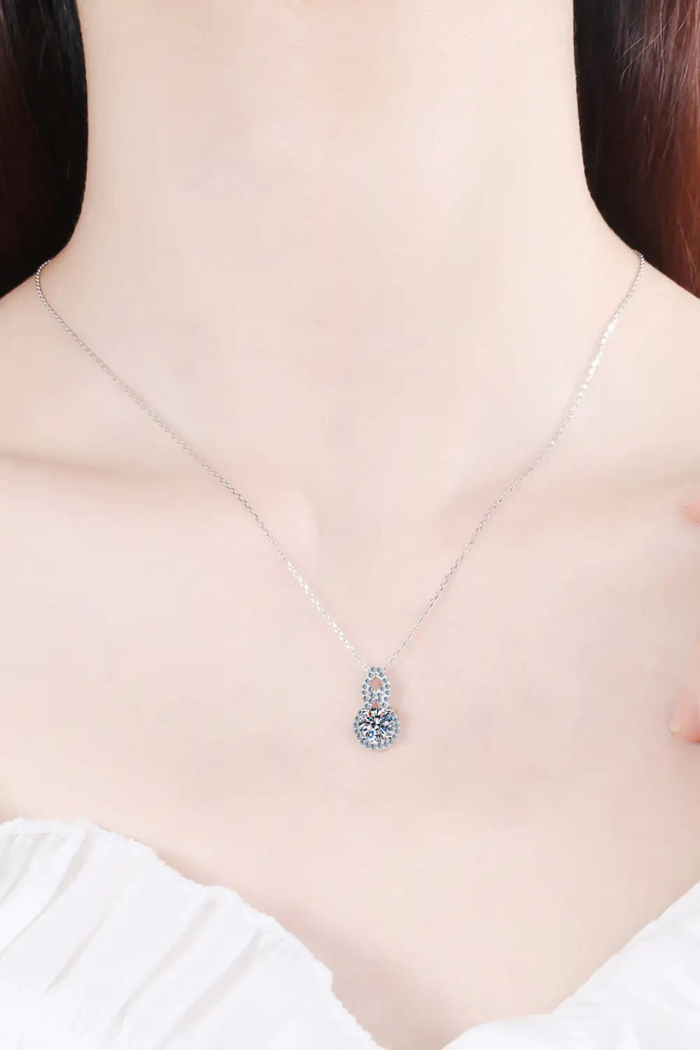 Carat Moissanite Pendant Necklace