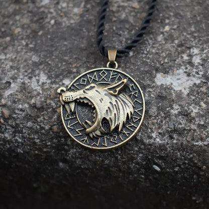 Wolf Head Necklace Pendant