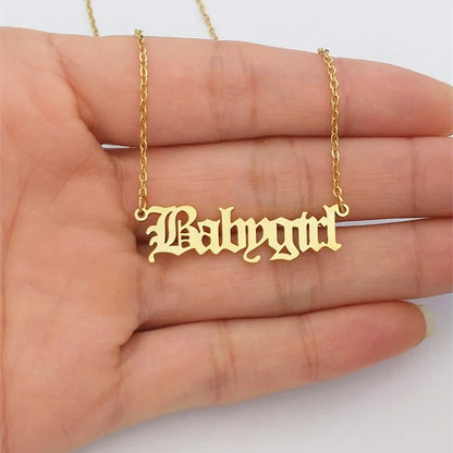 Babygirl Pendant Necklace