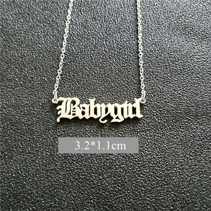 Babygirl Pendant Necklace