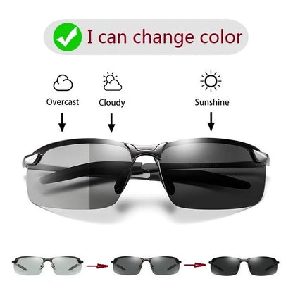 Photochromic Polarized Sunglasses for Men